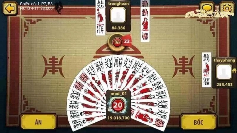 Chiến thuật dồn ép đối thủ để nắm chắc thắng khi chơi Chắn