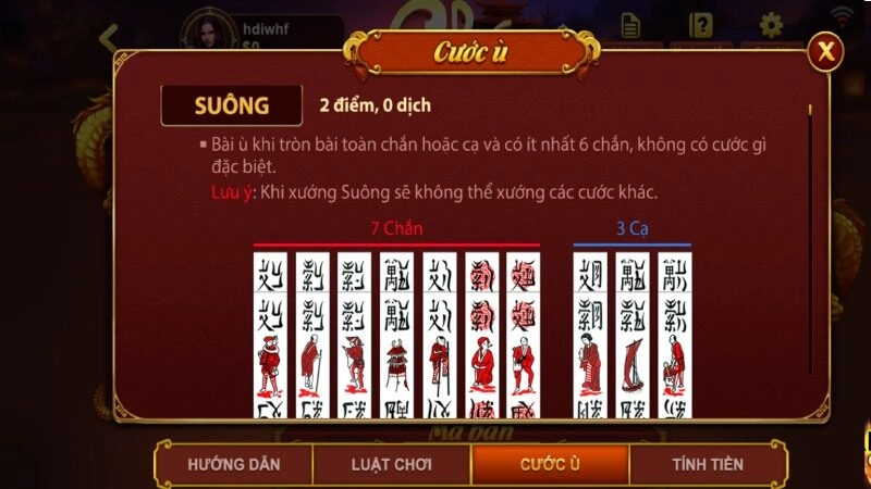 Chú ý đến các thẻ bài đặc trưng khi tham gia cược Chắn