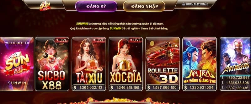 Tổng hợp sự kiện khuyến mãi của game đánh bài miễn phí Sunwin